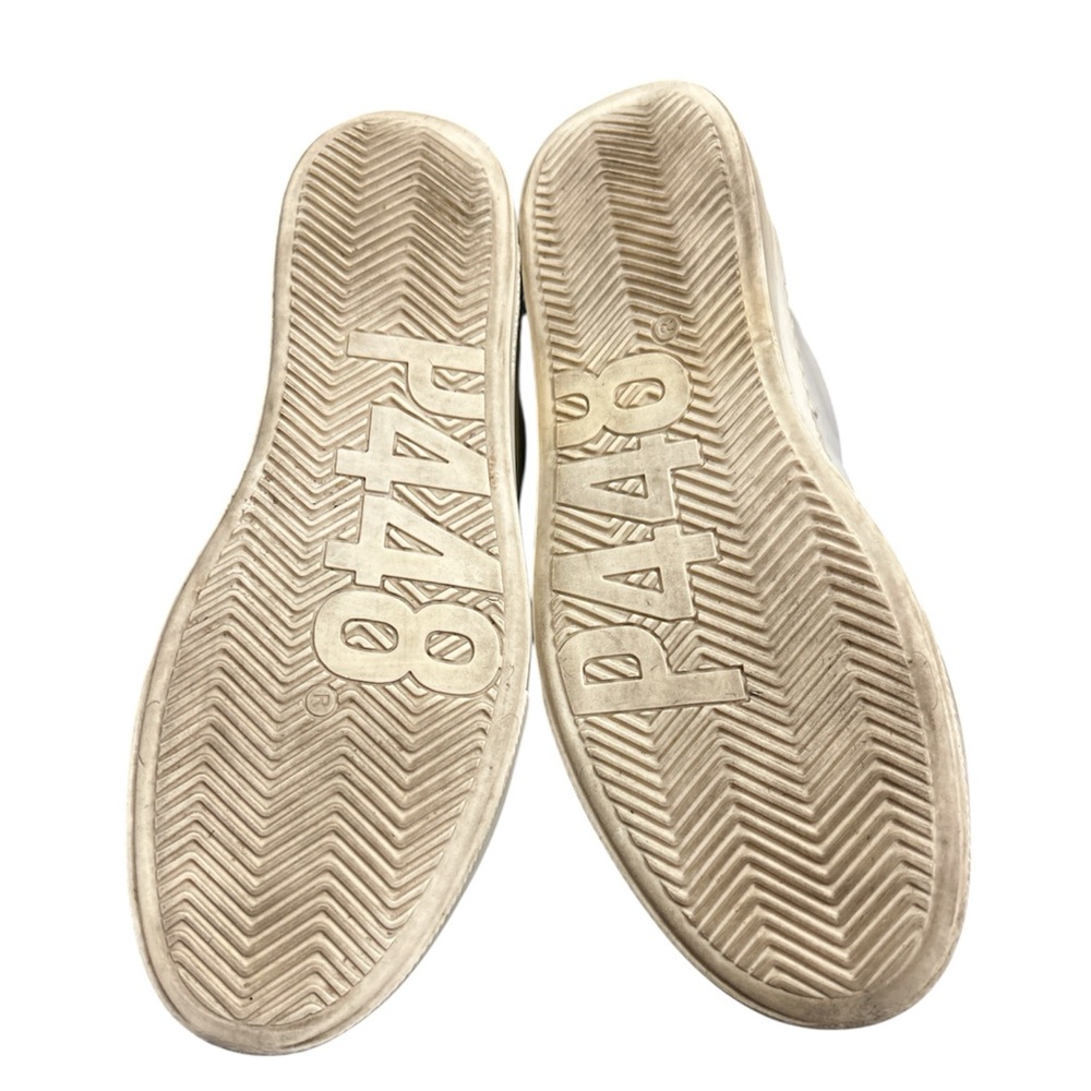 P448 Women's Thea Low Top Leather Lace Up Platform Sneakers Size 39 EU/8.5-9US - Picture 7 of 7